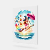 ハロウィーンマーメイドウィッチオンブロム アクリルサイン (傾斜)