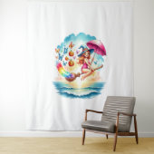 ハロウィーンマーメイドウィッチオンブロム タペストリー (インサイチュ)