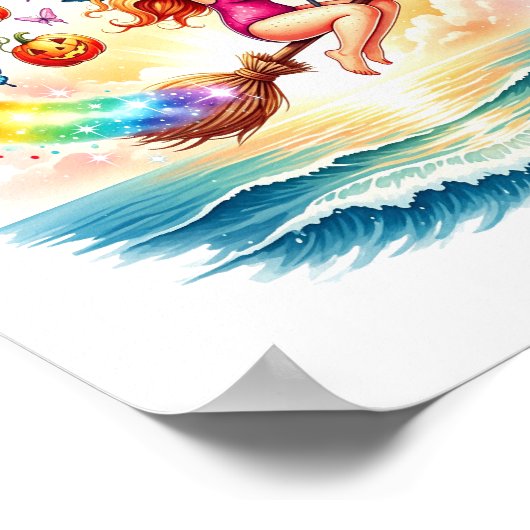 ハロウィーンマーメイドウィッチオンブロム ポスター (角)