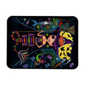 ハロウィーンマーメイドウィッチマーキャッツ幽霊たちカボチャ マグネット (横)