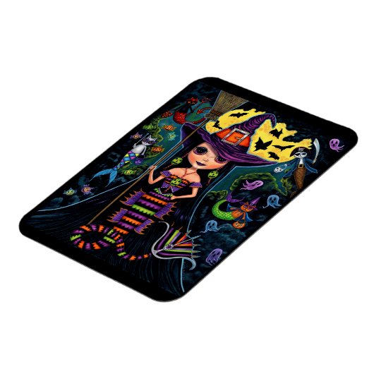 ハロウィーンマーメイドウィッチマーキャッツ幽霊たちカボチャ マグネット (左側)