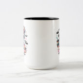 ハロウィーンマ不気味マコーヒースケルトンカスタム ツートーンマグカップ (中央)