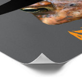 ハロウィーンミアメントウド顔 パーソナライズされた ポスター (角)