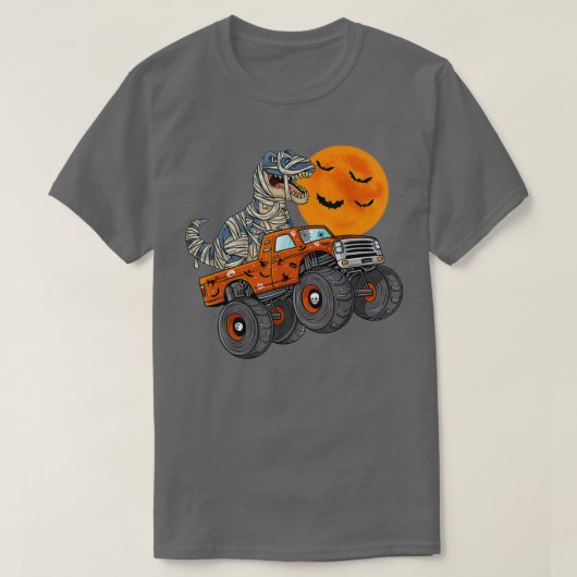 ハロウィーンミイマミーモンスタートラックボーイズ Tシャツ (デザイン正面)