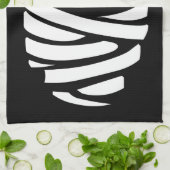 ハロウィーンミイマータオルBOOハロウィーンティータオル キッチンタオル (折り畳み)