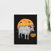 ハロウィーンミイラ牛トリートファームの衣装の男の子 カード (正面)