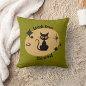 ハロウィーンミッドセンチュリーBFTG枕 クッション (ブランケット)