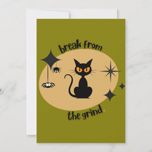 ハロウィーンミッドセンチュリーBFTG 招待状 (正面)