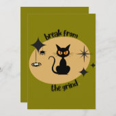 ハロウィーンミッドセンチュリーBFTG 招待状 (正面/裏面)