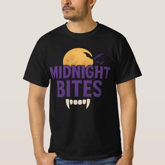ハロウィーンミッドナイトに服を着ユニセックス品 Tシャツ (正面)