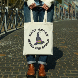 ハロウィーンミニマリストウィッチズお洒落ハット トートバッグ