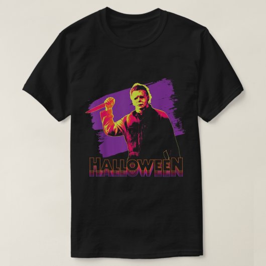 ハロウィーンミハエルズネオンポートレート Tシャツ (デザイン正面)