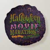 ハロウィーンムービーマラソンのマーキー ラウンドクッション (裏面)