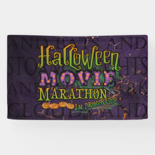 ハロウィーンムービーマラソンのマーキー 横断幕