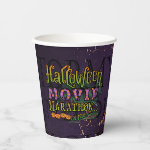 ハロウィーンムービーマラソンのマーキー 紙コップ