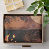 ハロウィーンムーンとカボチャのデコパージュ 薄葉紙 (ギフト)