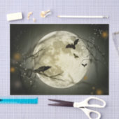 ハロウィーンムーンクロウズナイトデクページティッシュペーパー 薄葉紙 (クラフト)