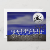 ハロウィーンムーンライトパーティーシーン ポストカード (正面/裏面)