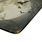 ハロウィーンムーン不気味カラス カッティングボード (角)