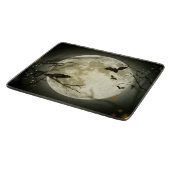 ハロウィーンムーン不気味カラス カッティングボード (角)