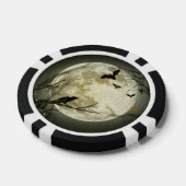 ハロウィーンムーン不気味カラス ポーカーチップ (シングル)