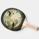 ハロウィーンムーン不気味カラス 卓球ラケット (横)