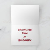 ハロウィーンムーン誕生日 カード (内部)