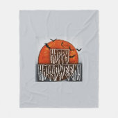 ハロウィーンムーンPG フリースブランケット (正面)