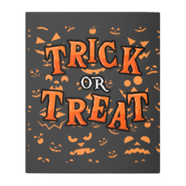 ハロウィーンメタルウォールアートのトリックまたはトリートメント メタルプリント