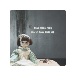 ハロウィーンメタルウォールプリント、不気味な恋しく思マフェット メタルプリント