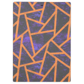 ハロウィーンモザイクパターン クリップボード (裏面)