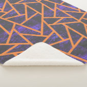 ハロウィーンモザイクパターン シェルパブランケット (3/4)