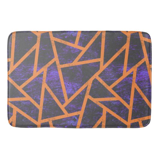 ハロウィーンモザイクパターン バスマット (正面)