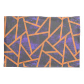 ハロウィーンモザイクパターン 枕カバー (裏面)