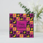 ハロウィーンモザイク 招待状 (スタンド正面)