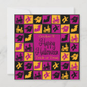 ハロウィーンモザイク 招待状 (正面)