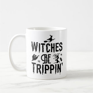 ハロウィーンモダン魔女不気味女 コーヒーマグカップ