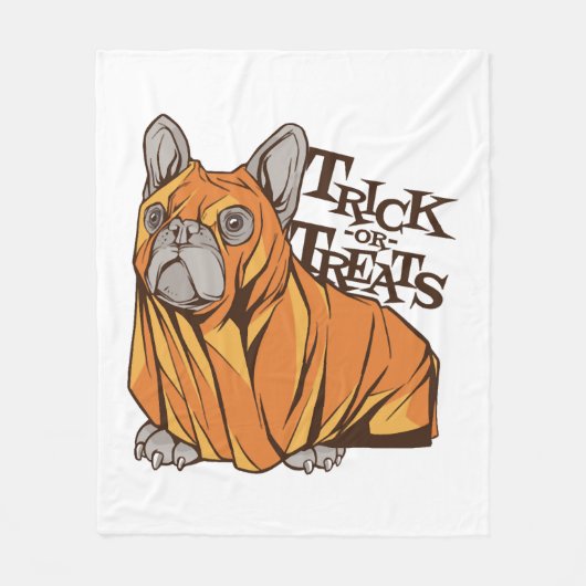 ハロウィーンモップ フリースブランケット (正面)