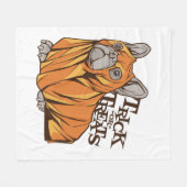 ハロウィーンモップ フリースブランケット (正面(横))