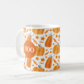 ハロウィーンモノグラムパンプキンマグ コーヒーマグカップ (正面左)