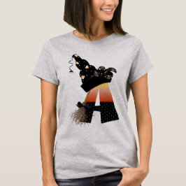 ハロウィーンモノグラム文字A Tシャツ