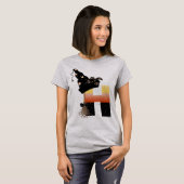 ハロウィーンモノグラム文字H Tシャツ (正面フル)