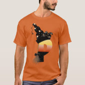 ハロウィーンモノグラム文字P Tシャツ (正面)