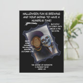 ハロウィーンモンキーウィッチパーティの招待状 招待状 (スタンド正面)