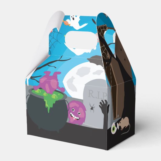 ハロウィーンモンスターキッズハローウィンパーティ フェイバーボックス (裏面サイド)