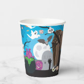 ハロウィーンモンスターキッズハローウィンパーティ 紙コップ (裏面)