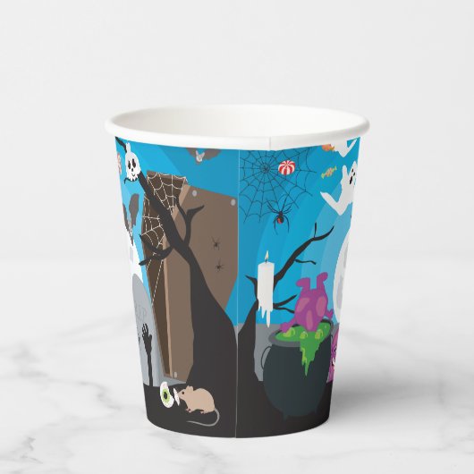 ハロウィーンモンスターキッズハローウィンパーティ 紙コップ (右)