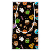 ハロウィーンモンスタークッキーおもしろいキッズパーティー スモールペーパーバッグ (正面)