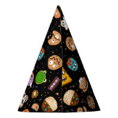 ハロウィーンモンスタークッキーおもしろいキッズ パーティーハット (裏面)