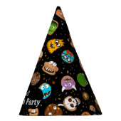 ハロウィーンモンスタークッキーおもしろいキッズ パーティーハット (右)